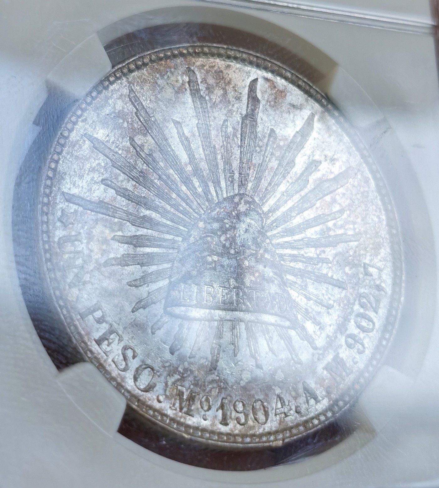 博洋堂世界钱币拍卖第066期（全场包邮） NGC MS62 墨西哥1904年MO AM版直边鹰洋，少见年份