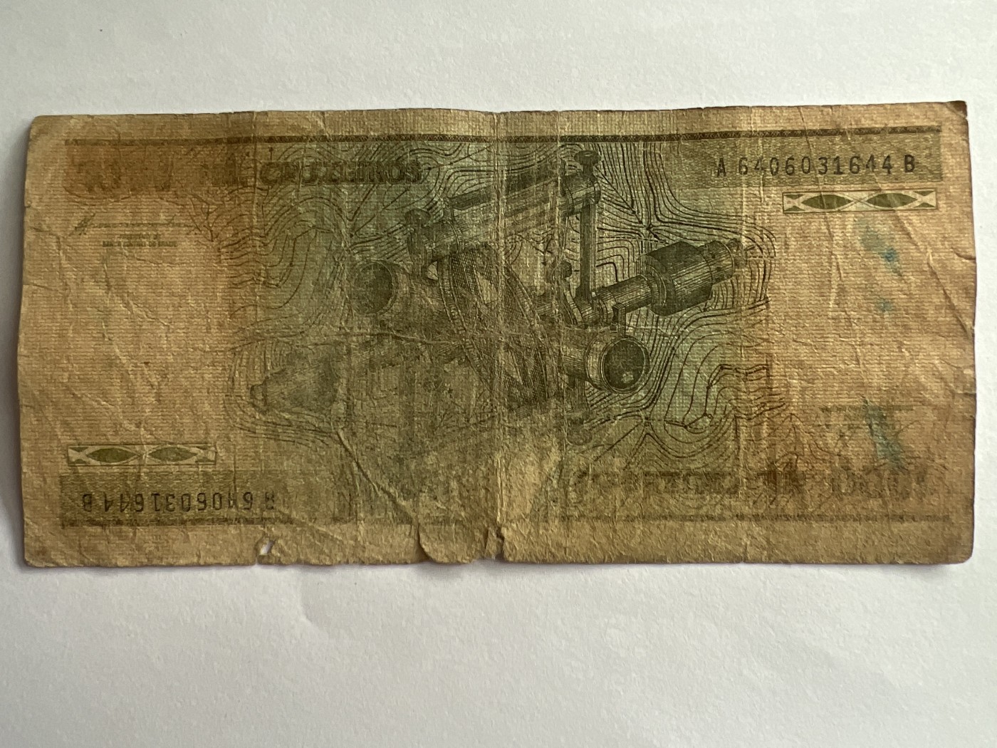 第612期 纸币专场 （无押金，捡漏，全场50包邮，偏远地区除外，接收代拍业务） 巴西1000克鲁塞罗