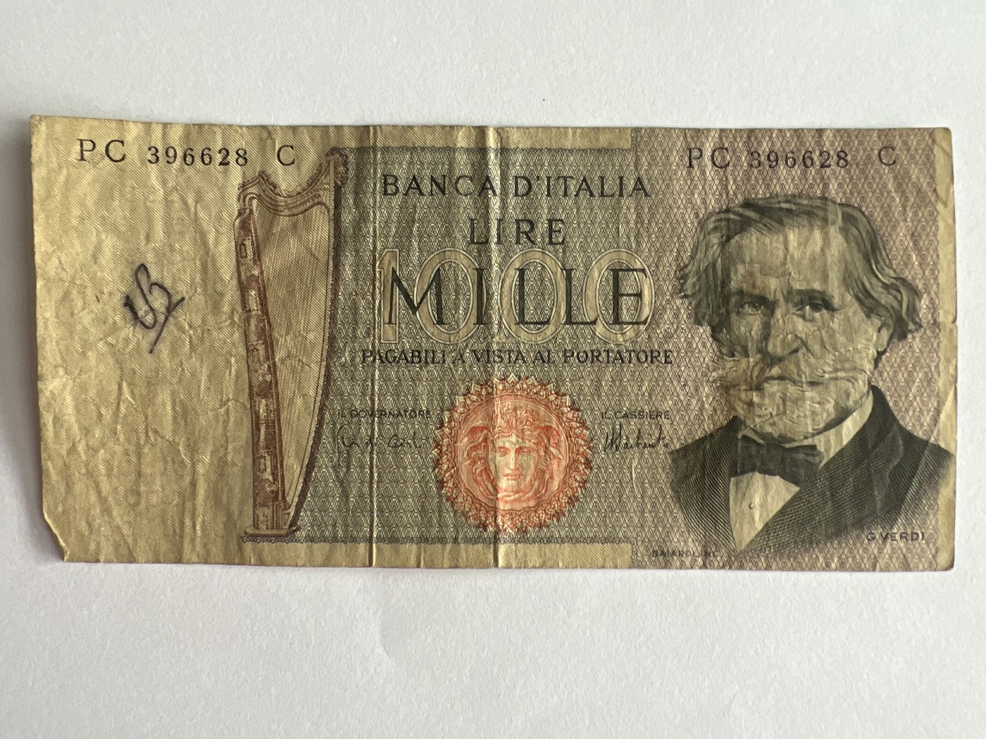 第540期  纸币专场 （无押金，捡漏，全场50包邮，偏远地区除外，接收代拍业务） 意大利1000里拉