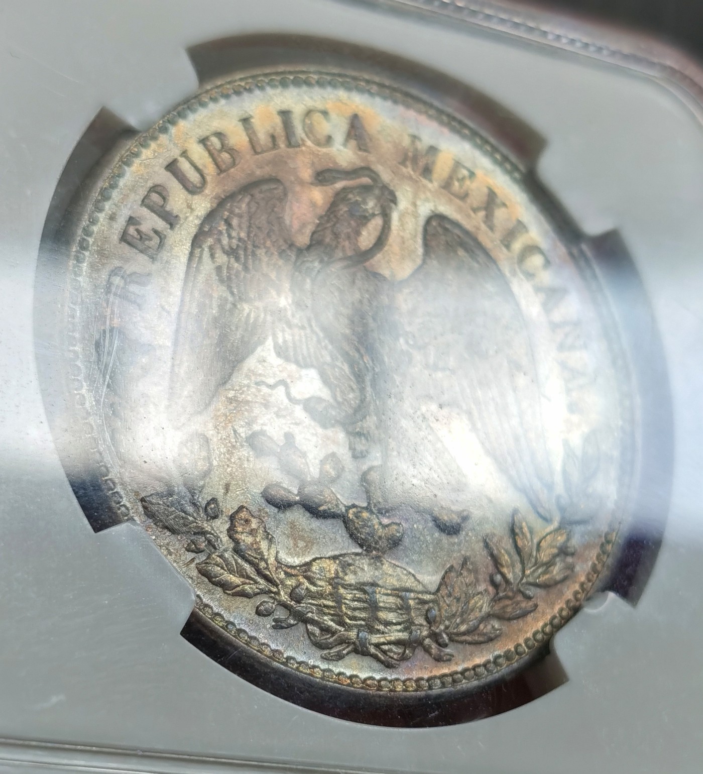 博洋堂世界钱币拍卖第066期（全场包邮） NGC MS61 墨西哥1902年CN JQ版直边鹰洋，少见版别，高品难度很大