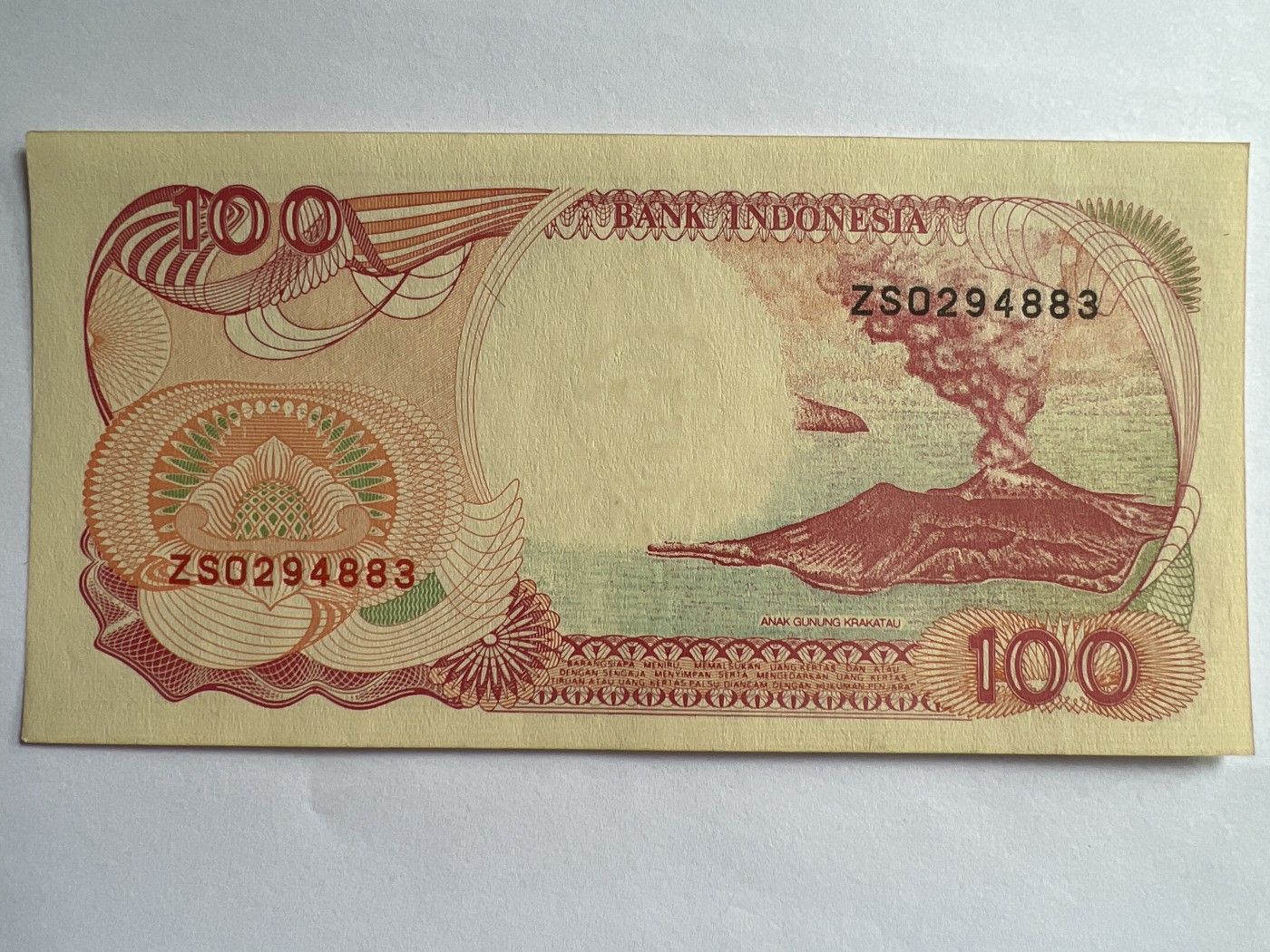 第623期纸币专场 （无押金，捡漏，全场50包邮，偏远地区除外，接收代拍业务） 印度尼西亚100卢比