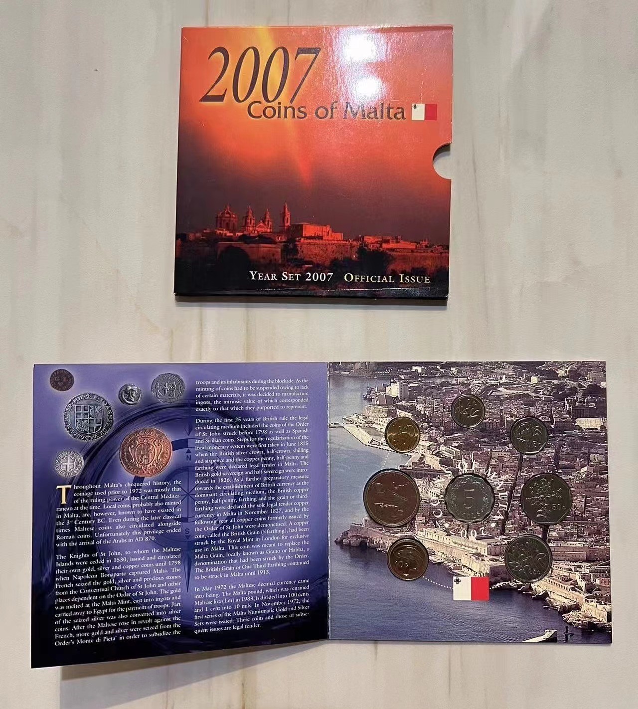【币观天下】第3期钱币低佣金秒杀专场全场包邮 马耳他2007年欧元前关门套币