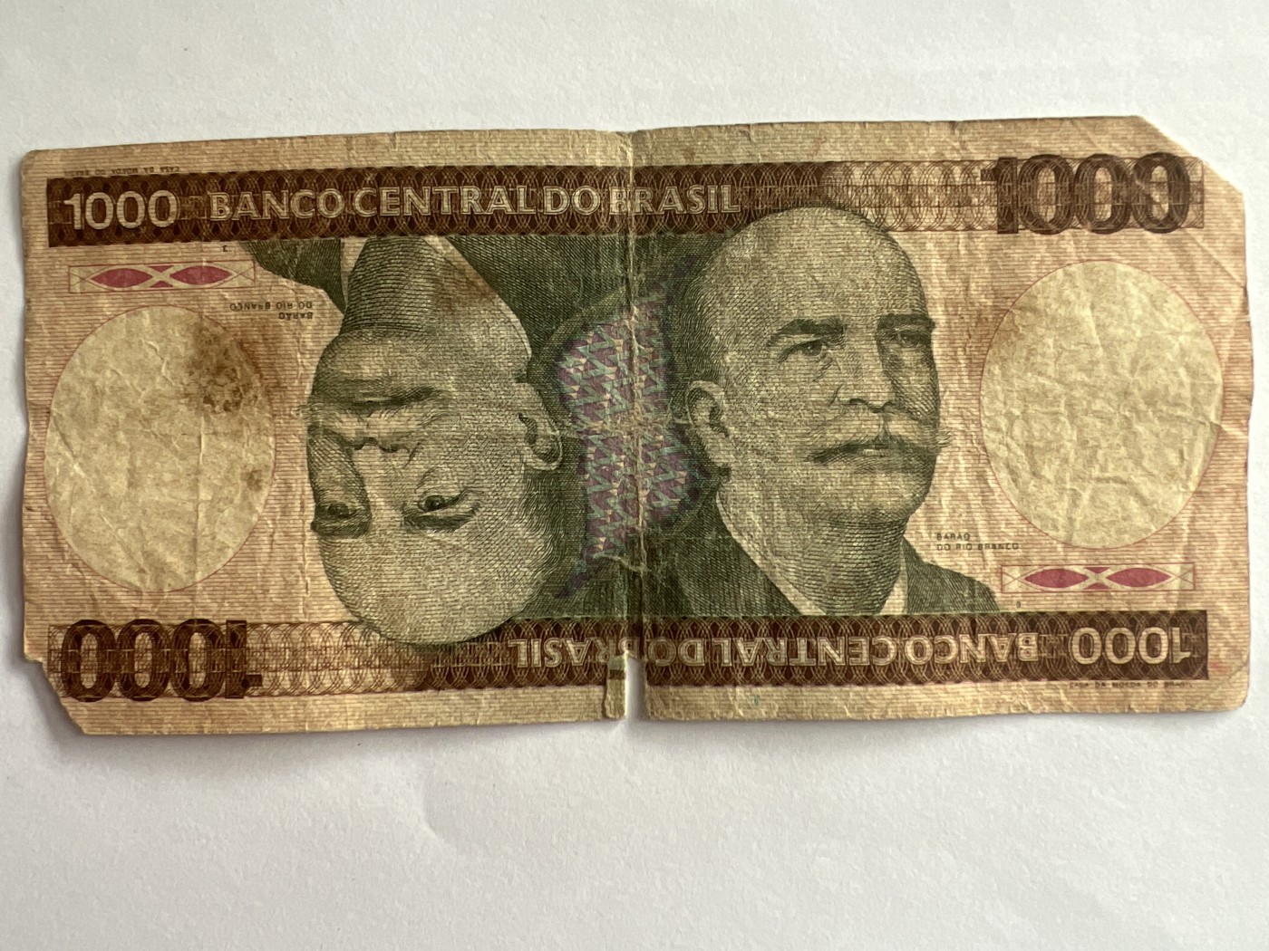 第612期 纸币专场 （无押金，捡漏，全场50包邮，偏远地区除外，接收代拍业务） 巴西1000克鲁塞罗