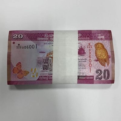 康怡轩钱币【中外纸币专场】第93期  - 斯里兰卡20卢比 100连号 W449006001--W449006100  含006006