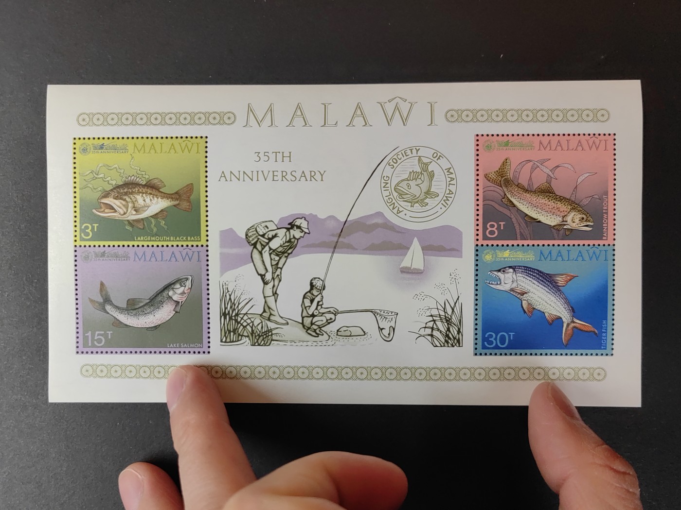 多国邮品✌（拍卖场）精品🔥专场 第⑤①场 马拉维鱼类 小型张