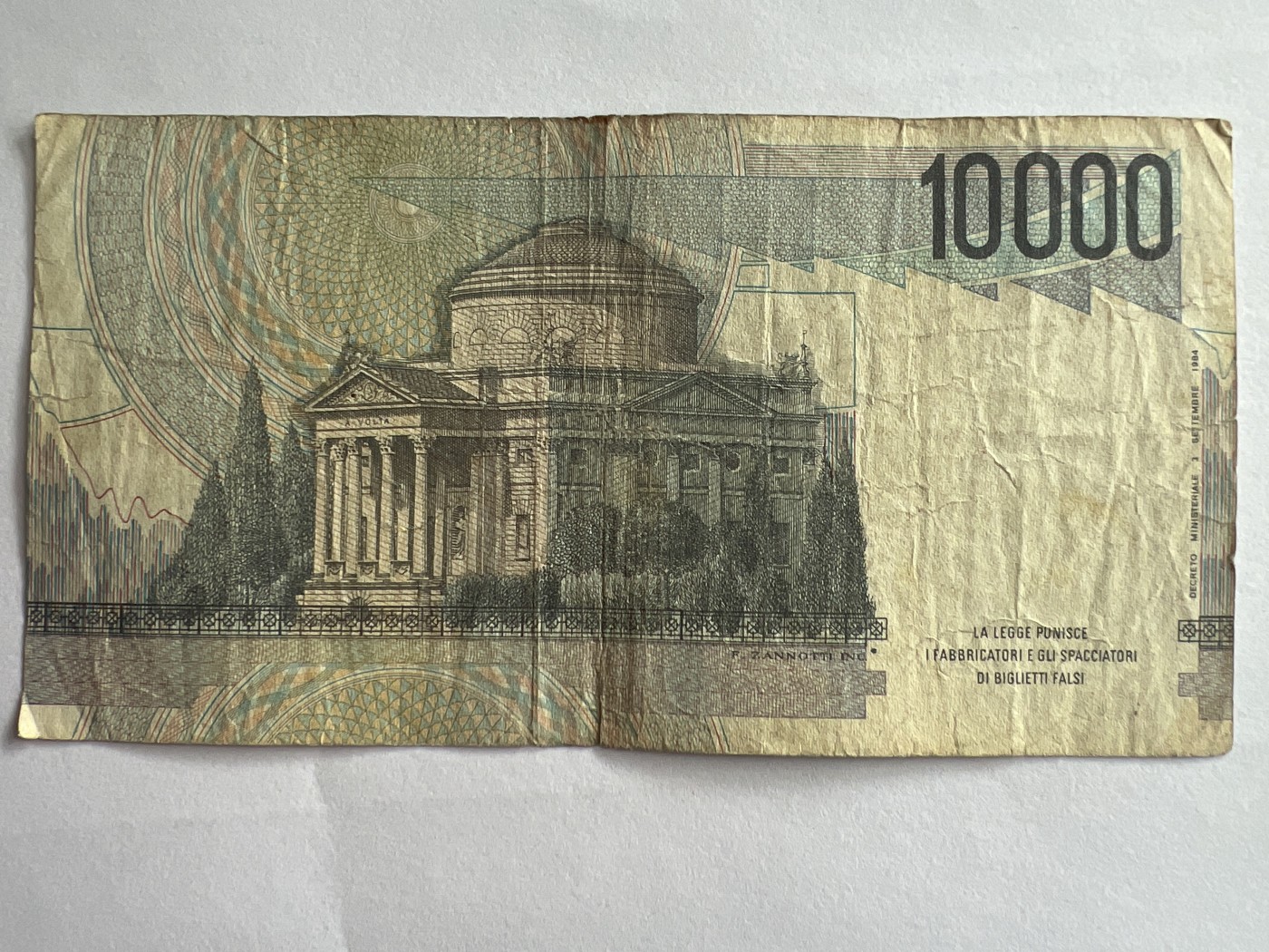 第540期  纸币专场 （无押金，捡漏，全场50包邮，偏远地区除外，接收代拍业务） 意大利10000里拉