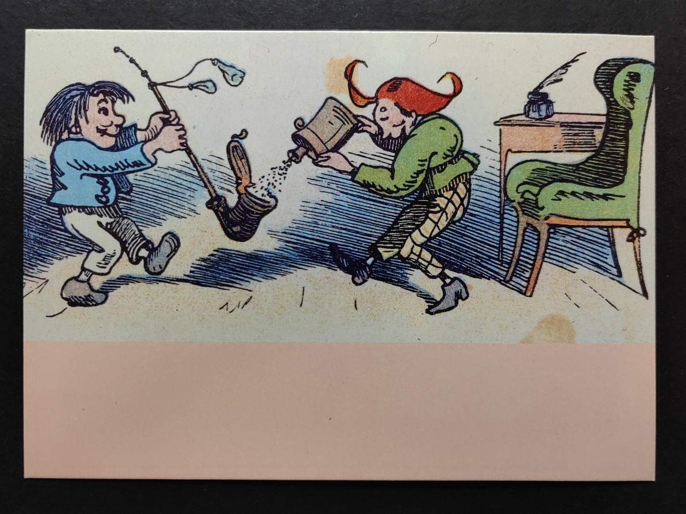 多国邮品✌（拍卖场）精品🔥专场 第⑤①场 德国1990明信片-莫里茨从口袋里拉火药瓶