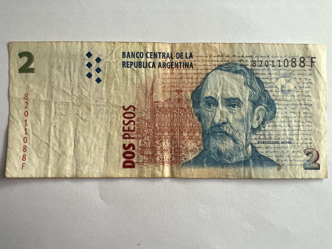 第540期  纸币专场 （无押金，捡漏，全场50包邮，偏远地区除外，接收代拍业务） 阿根廷2比索