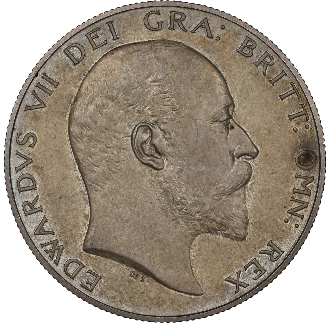 博洋堂世界钱币拍卖第066期（全场包邮） NGC PF64MATTE 英国1902年爱德华七世精制1/2克朗银币，难得原味包浆，65分成交6000+