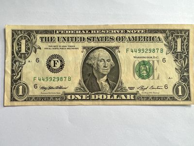 第541期  纸币专场 （无押金，捡漏，全场50包邮，偏远地区除外，接收代拍业务） - 美国一美元