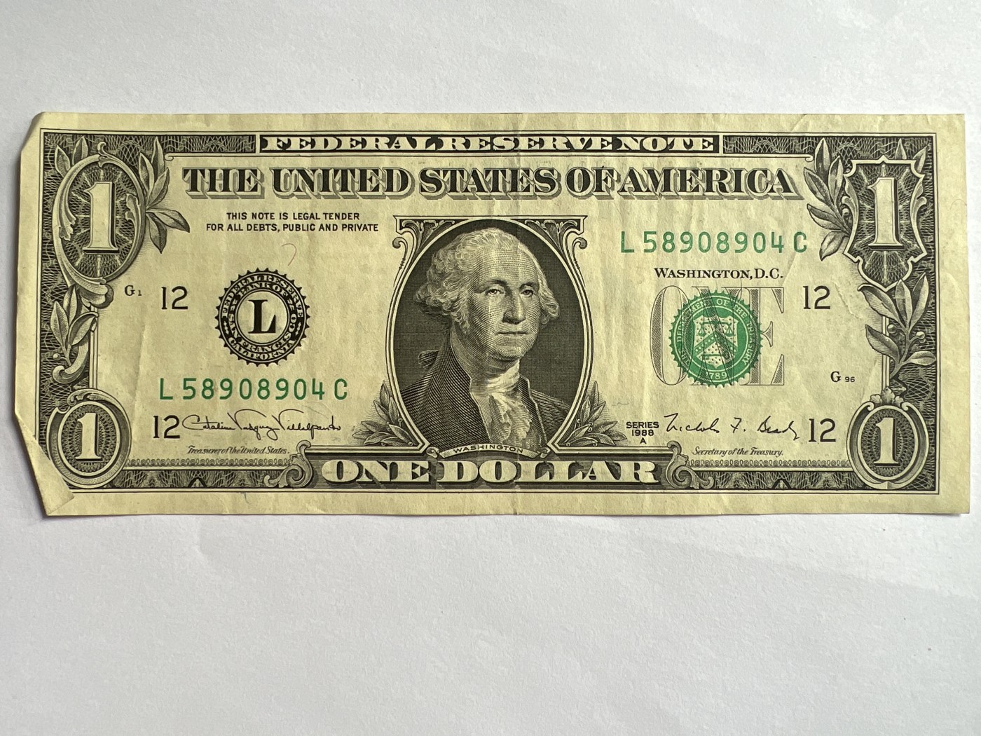 第666期 纸币专场 （无押金，捡漏，全场50包邮，偏远地区除外，接收代拍业务，本店十天发一次货） 美国一美元