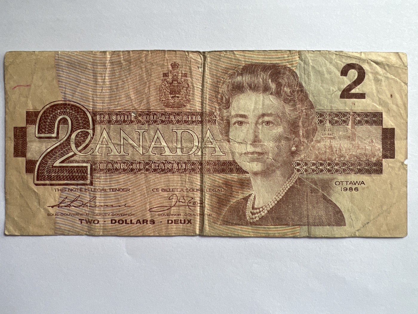 第623期纸币专场 （无押金，捡漏，全场50包邮，偏远地区除外，接收代拍业务） 加拿大2元  鸟版