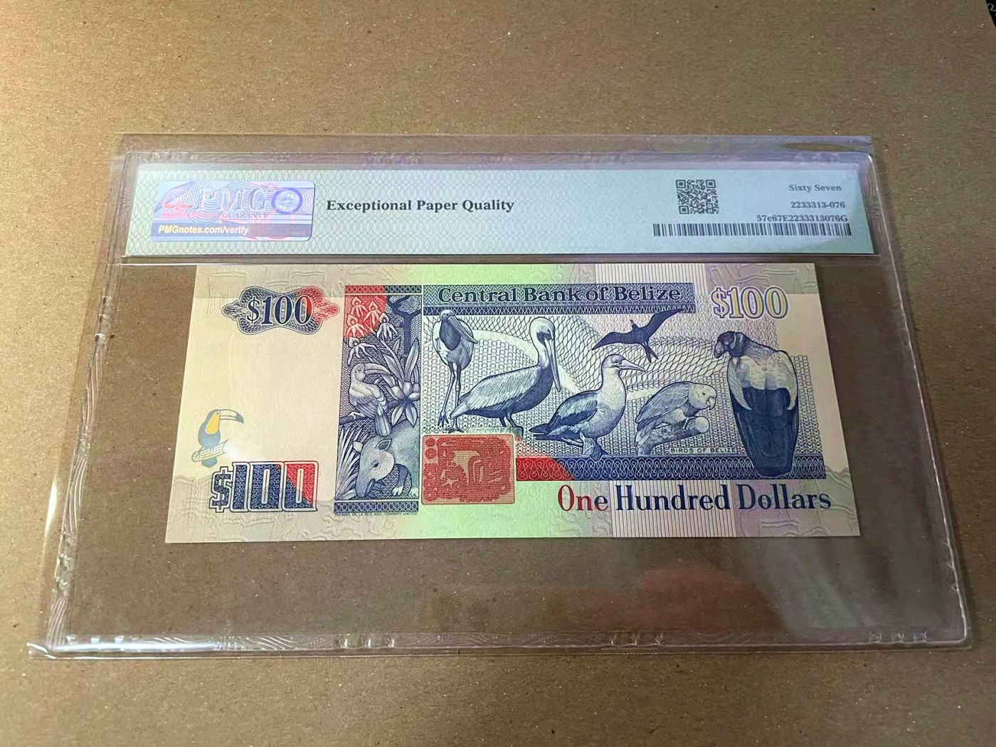 【Blue Auction】✨世界纸币精拍第440期【精】 【无47】伯利兹 1994年100元 女王 PMG67EPQ 高分 