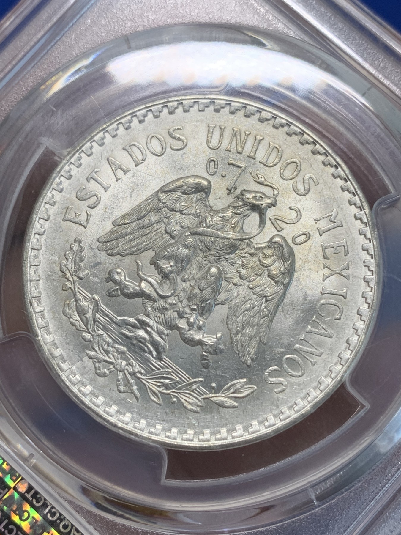 《竞宝斋》第243场-周日，周一 新年开场 (全场包邮) PCGS MS65 墨西哥1943年1比索银币 原光品种 值得收藏
