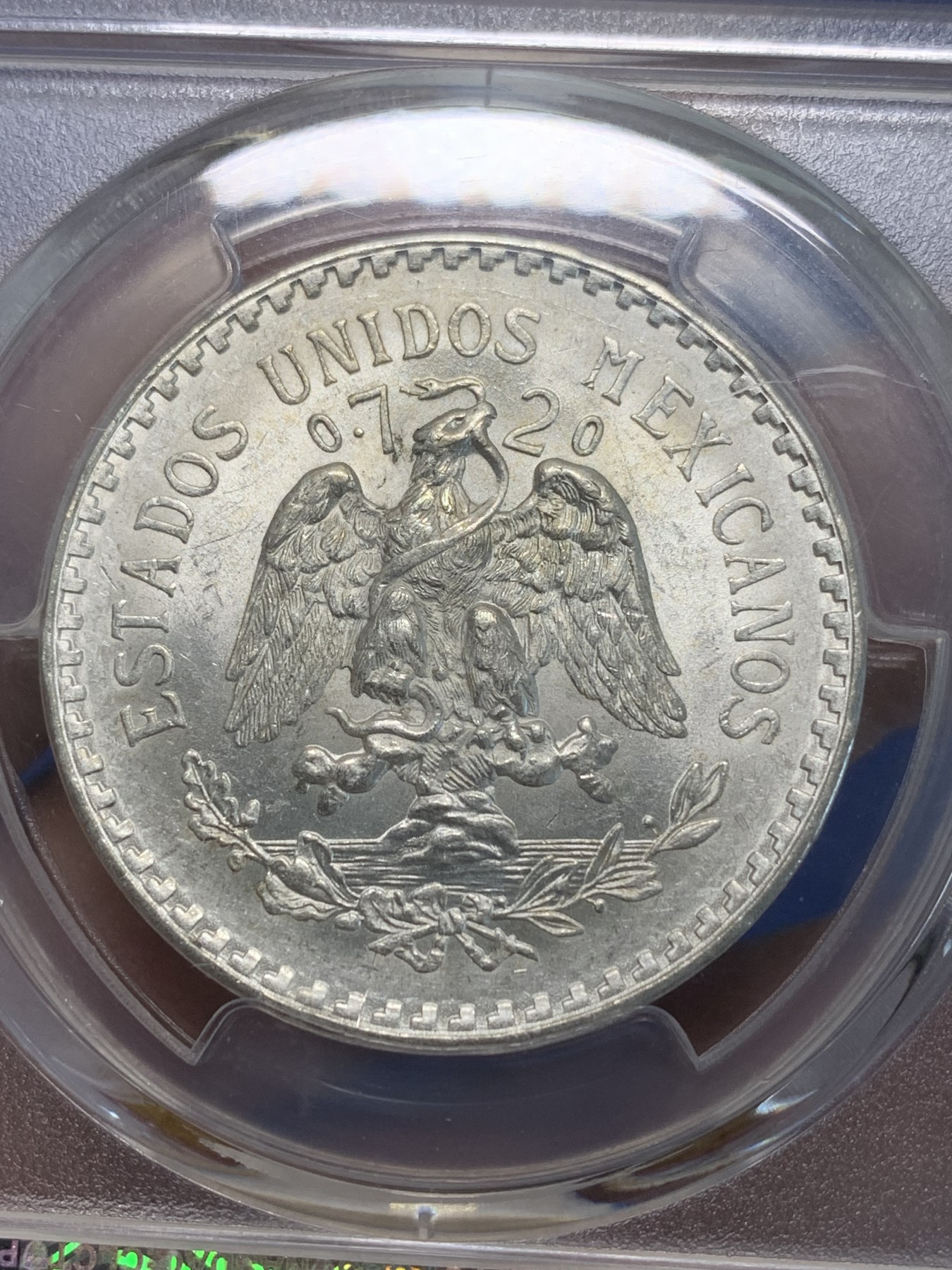 《竞宝斋》第243场-周日，周一 新年开场 (全场包邮) PCGS MS65 墨西哥1943年1比索银币 原光品种 值得收藏