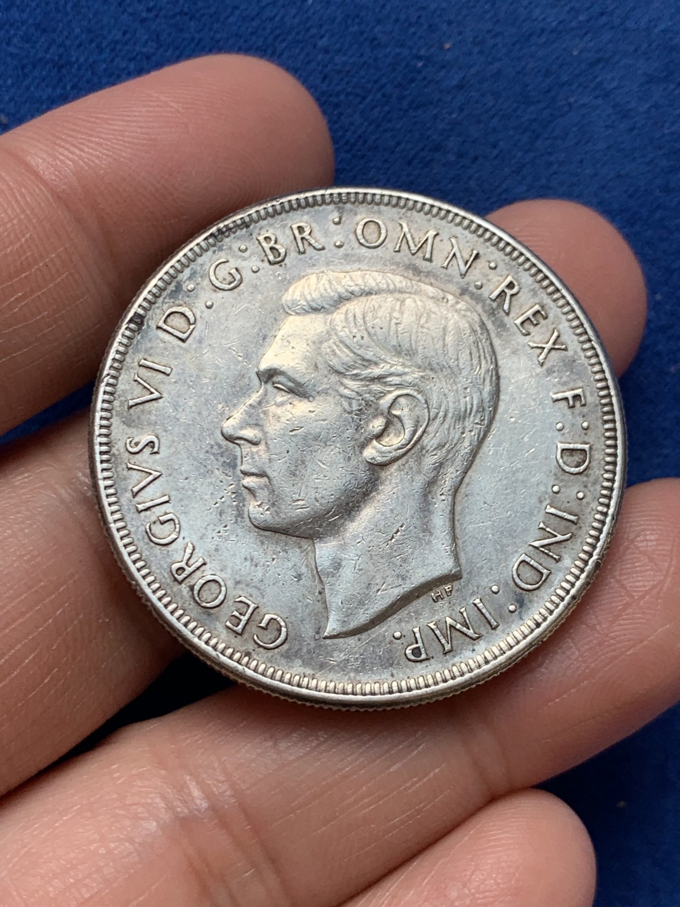 《竞宝斋》第243场-周日，周一 新年开场 (全场包邮) 澳大利亚1937年乔治六世登基皇冠克朗大银币 925高银