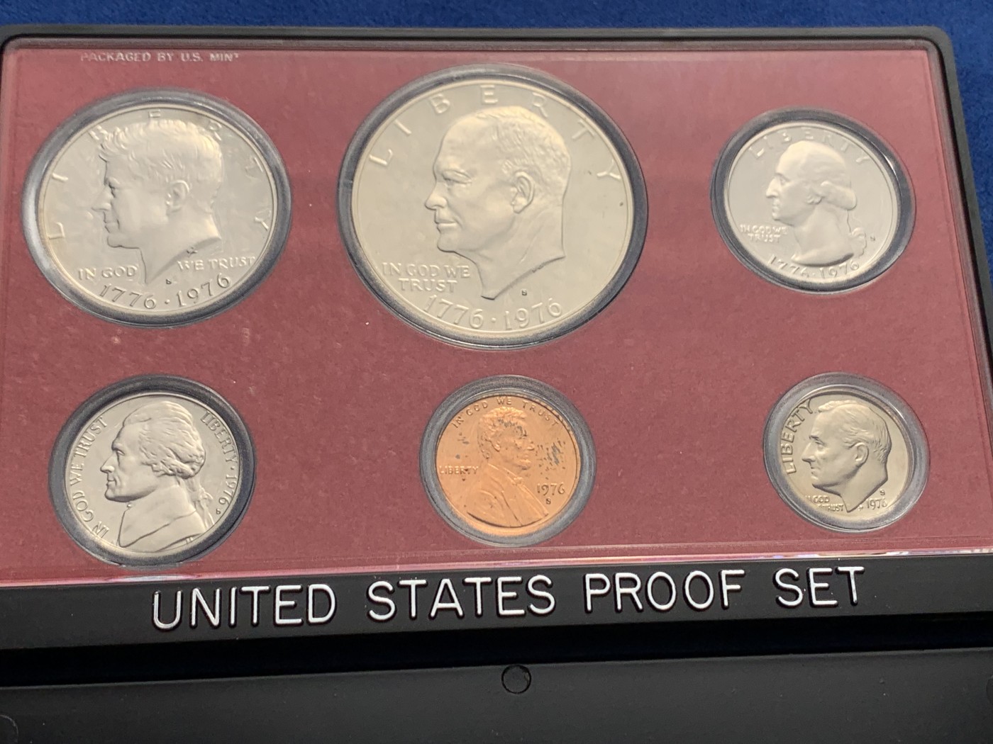 《竞宝斋》第243场-周日，周一 新年开场 (全场包邮) 美国1976年精致套币 含精致大艾一元