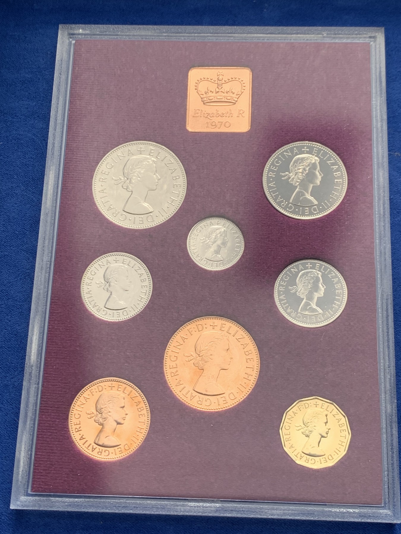 《竞宝斋》第243场-周日，周一 新年开场 (全场包邮) 两套一组 1970年+1971年英国精制套币 十二进制关门/十进制开门套 见证英系钱币的历史变革