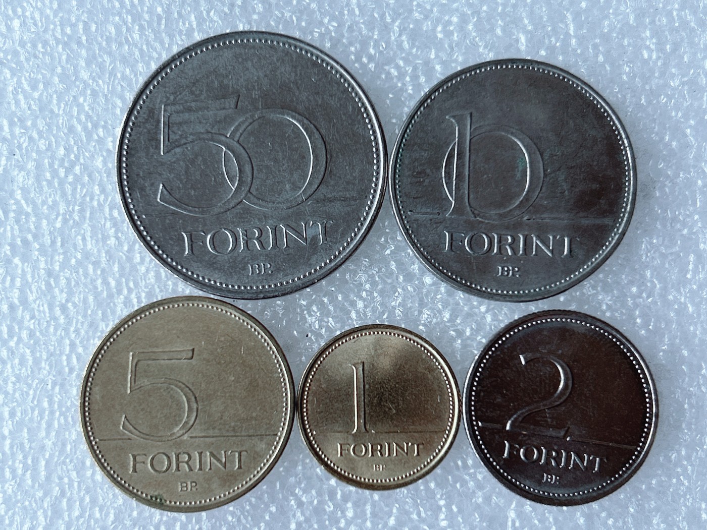 第一海外回流一元起拍收藏 散币专场 第68期 匈牙利硬币5枚套