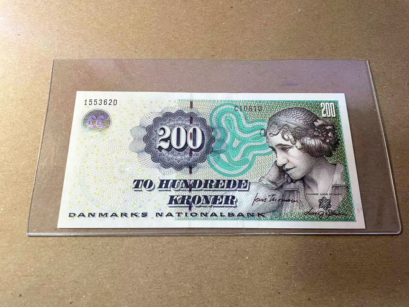 【Blue Auction】✨世界纸币精拍第440期【精】 【无47】丹麦 浮雕版 200克朗 全新UNC