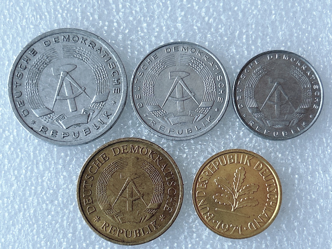 第一海外回流一元起拍收藏 散币专场 第68期 德国硬币 5枚