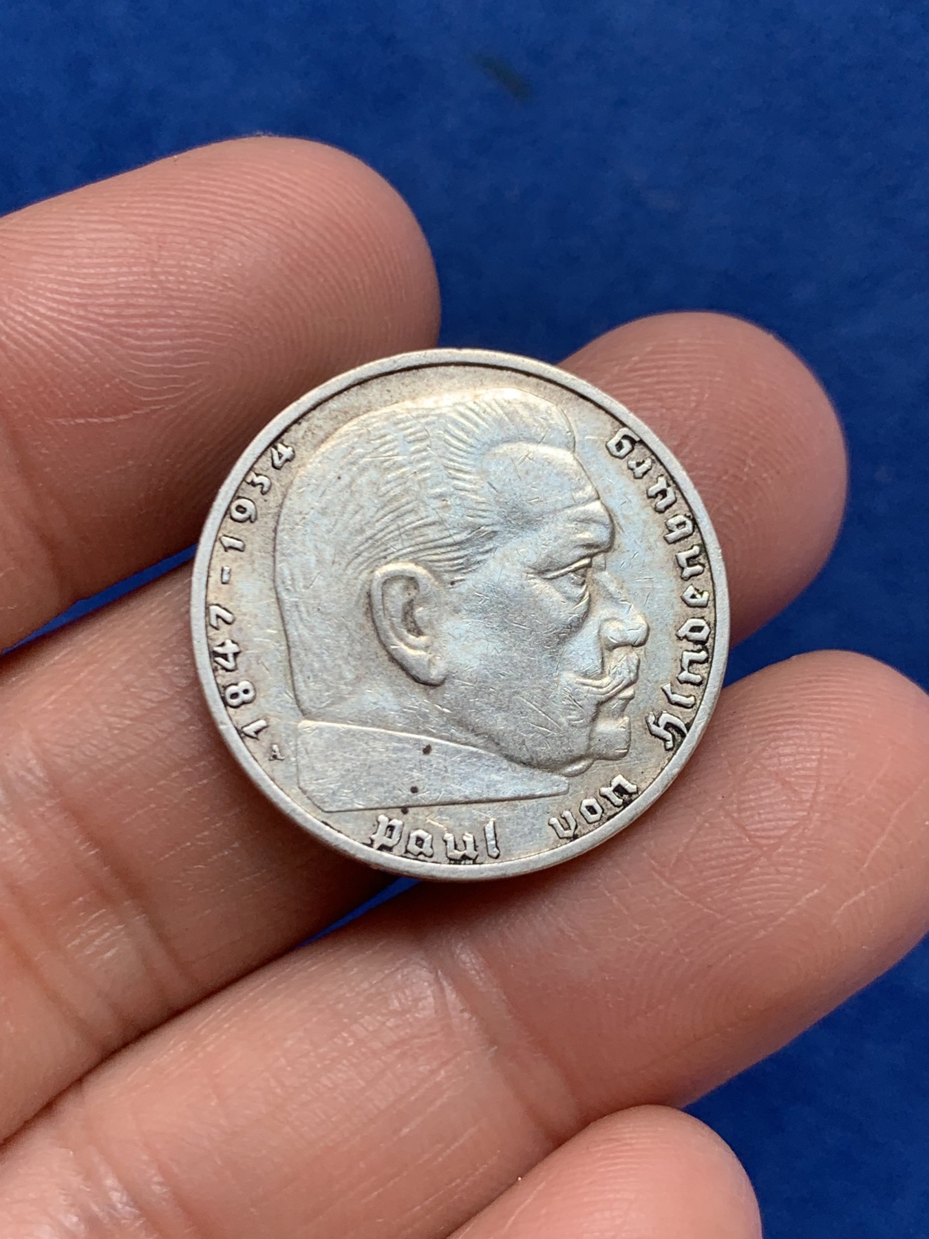 《竞宝斋》第243场-周日，周一 新年开场 (全场包邮) 德国1939年兴登堡2马克银币