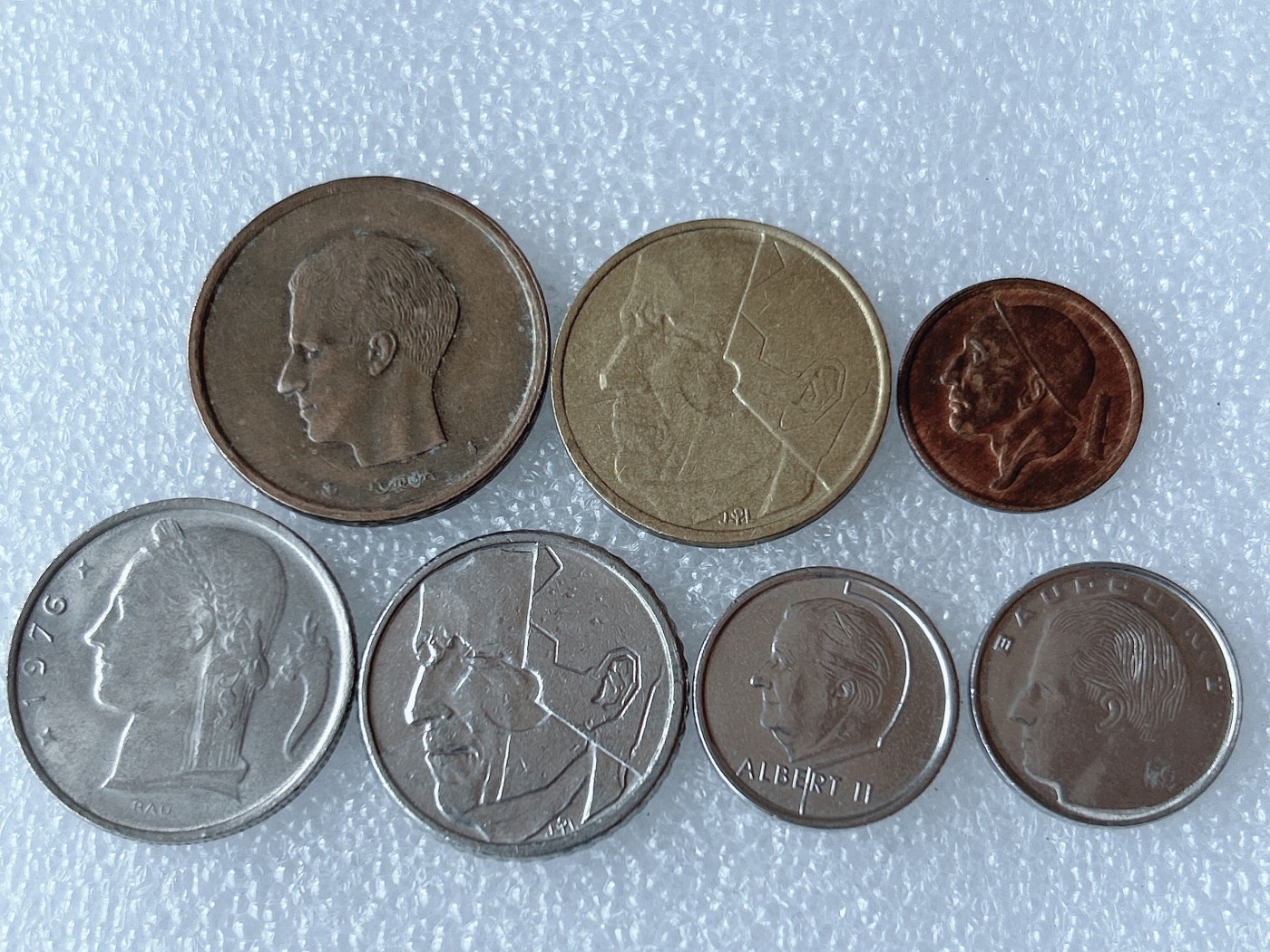 第一海外回流一元起拍收藏 散币专场 第68期 比利时硬币 7枚