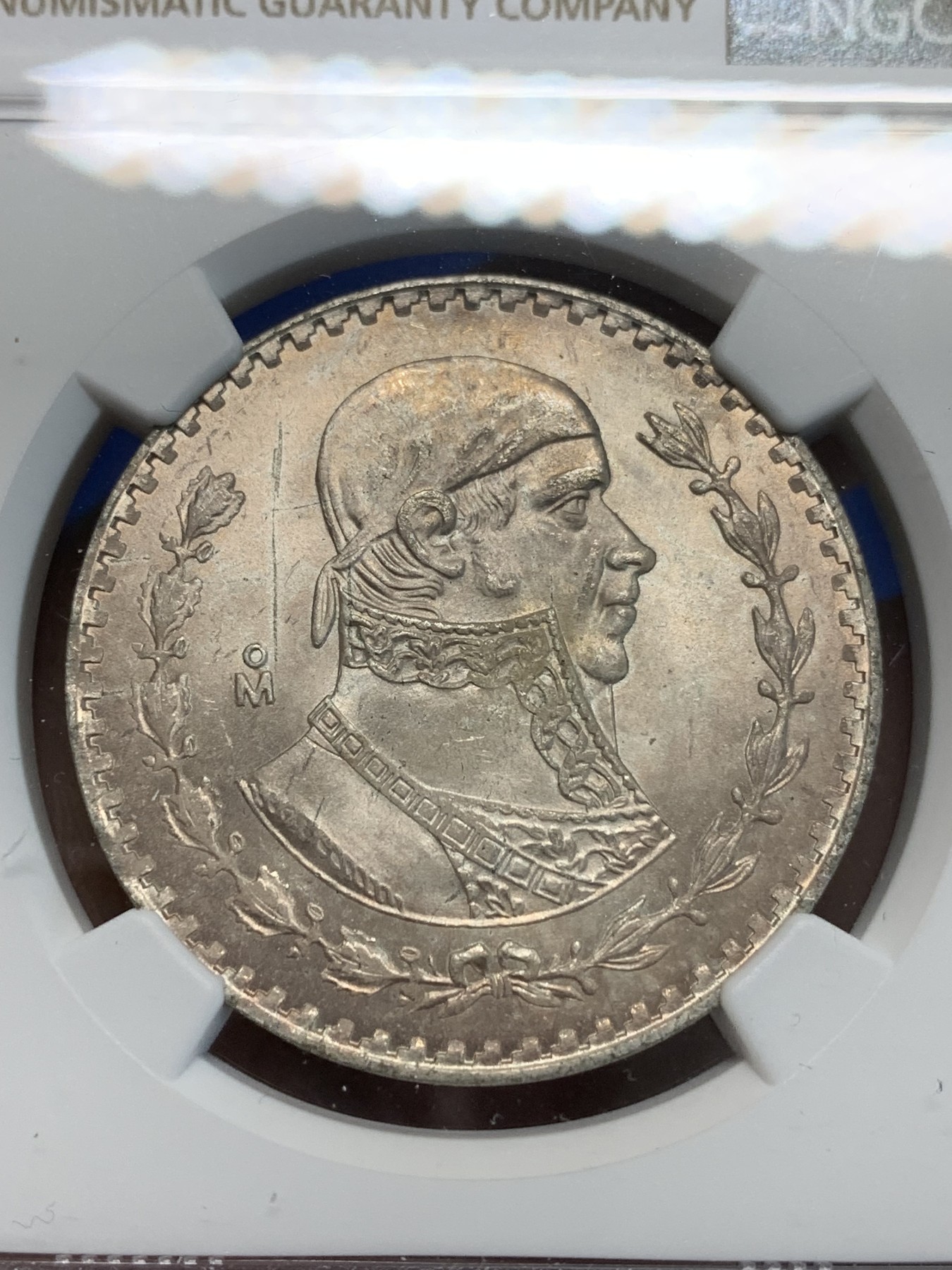 《竞宝斋》第243场-周日，周一 新年开场 (全场包邮) NGC MS65 墨西哥1963年1比索银币