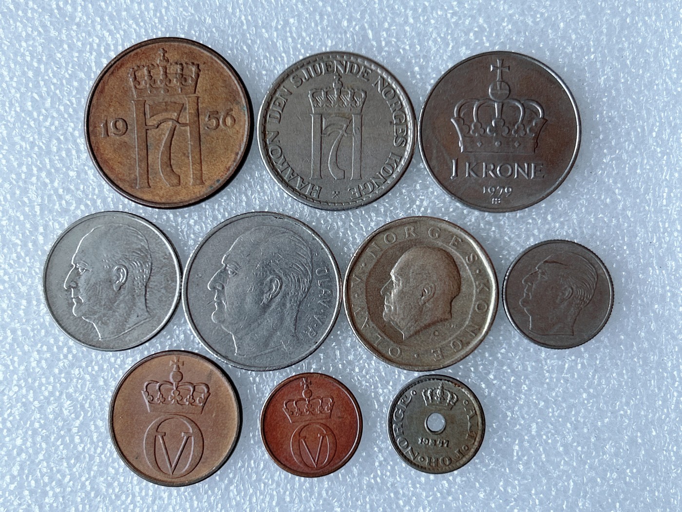 第一海外回流一元起拍收藏 散币专场 第68期 挪威硬币 10枚