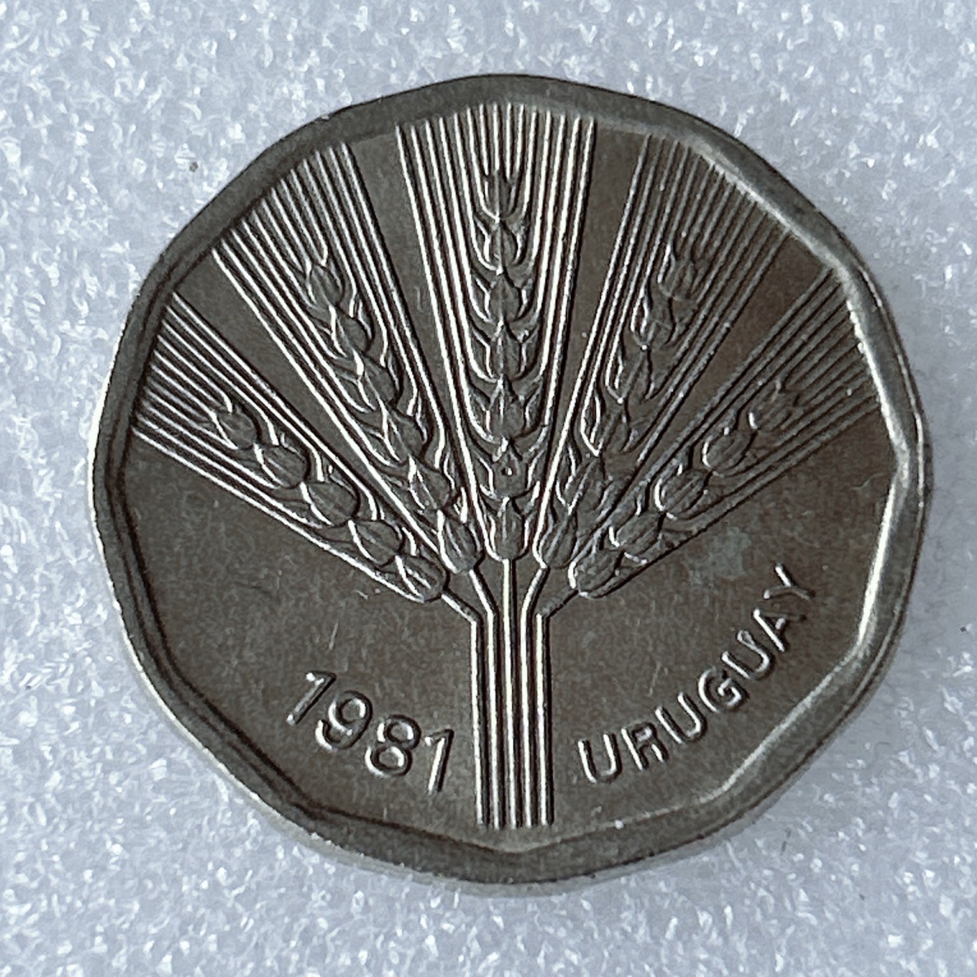 海外回流1元起拍小铺 各国钱币散币场 第8期 乌拉圭1981年2新比索 世界粮食日纪念币