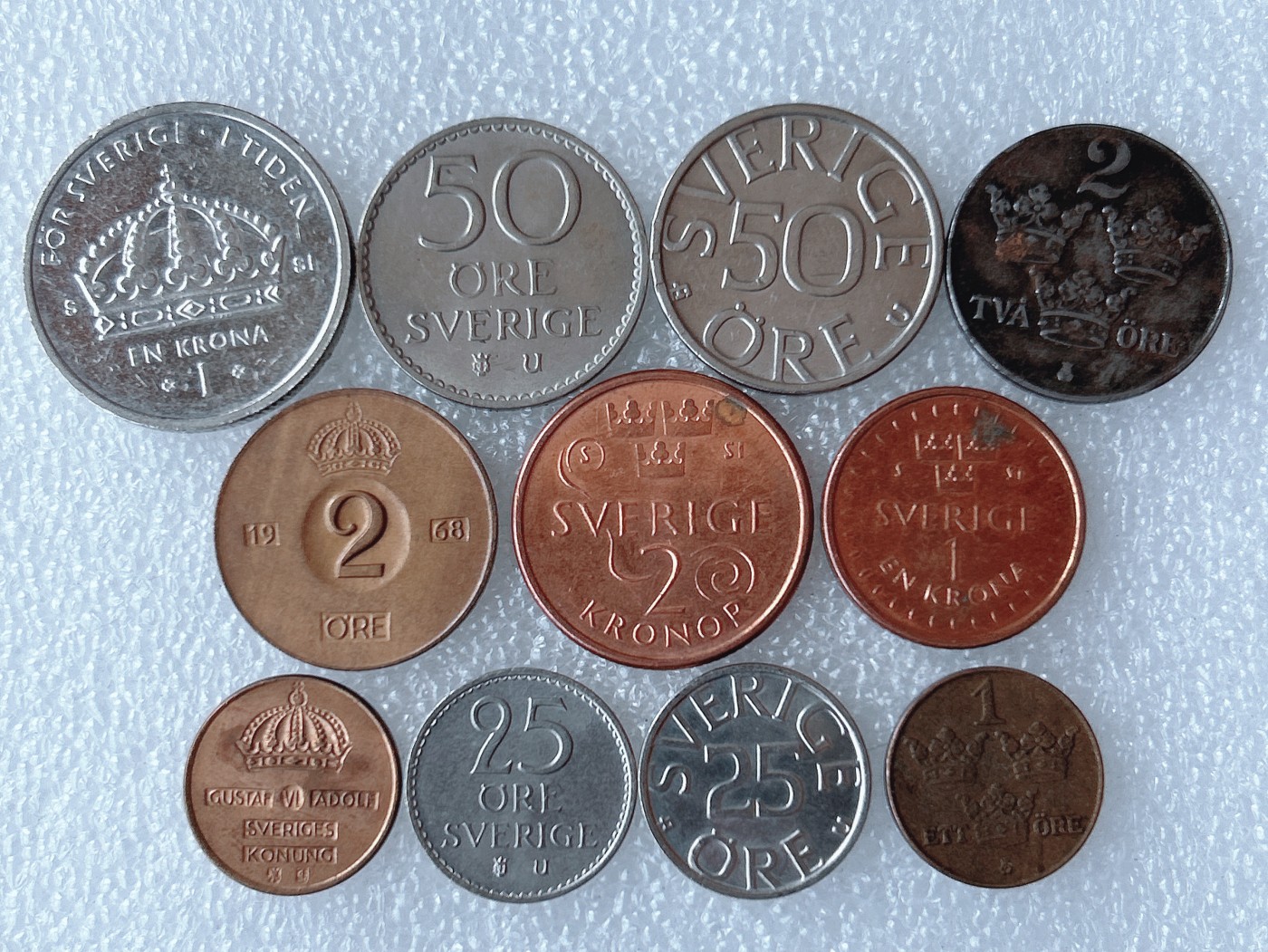 第一海外回流一元起拍收藏 散币专场 第68期 瑞典硬币 11枚