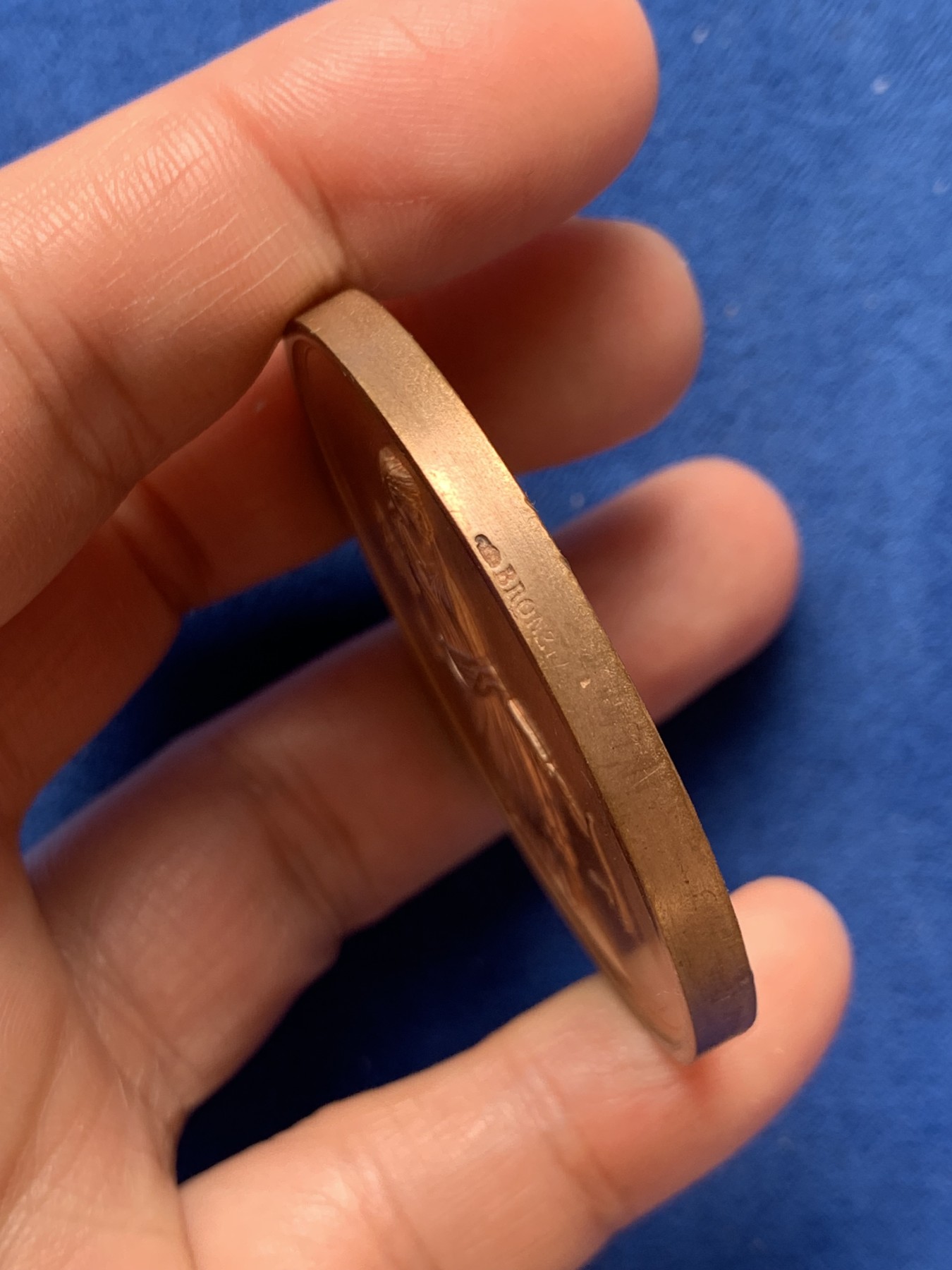 《竞宝斋》第243场-周日，周一 新年开场 (全场包邮) 法国1859农业女神铜章 边铭丰饶角+BRONZE 保存不错品相佳 60.2克 50.8mm