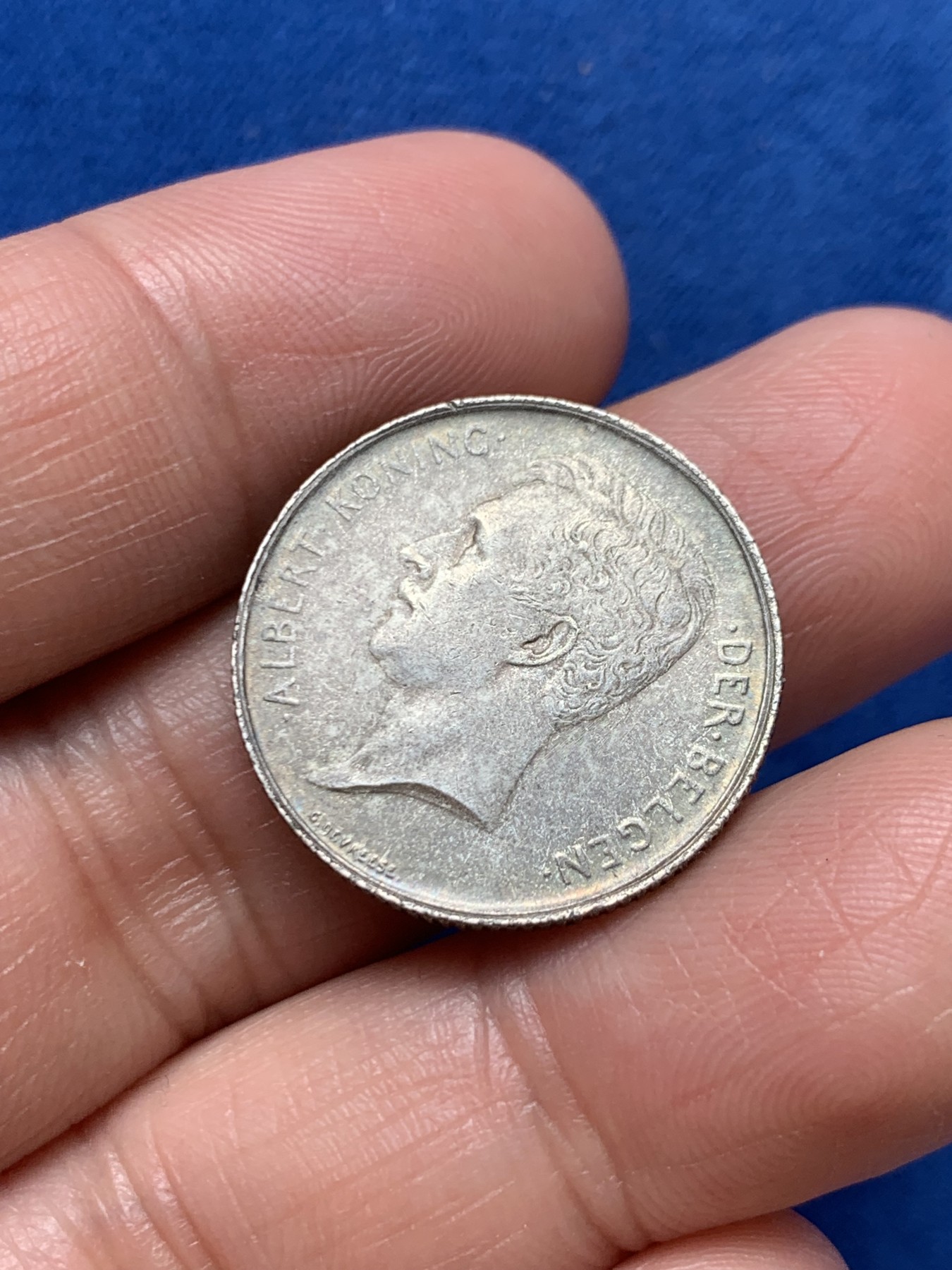 《竞宝斋》第243场-周日，周一 新年开场 (全场包邮) 少见比利时1913年1法郎银币 包浆五彩 比通货好很多