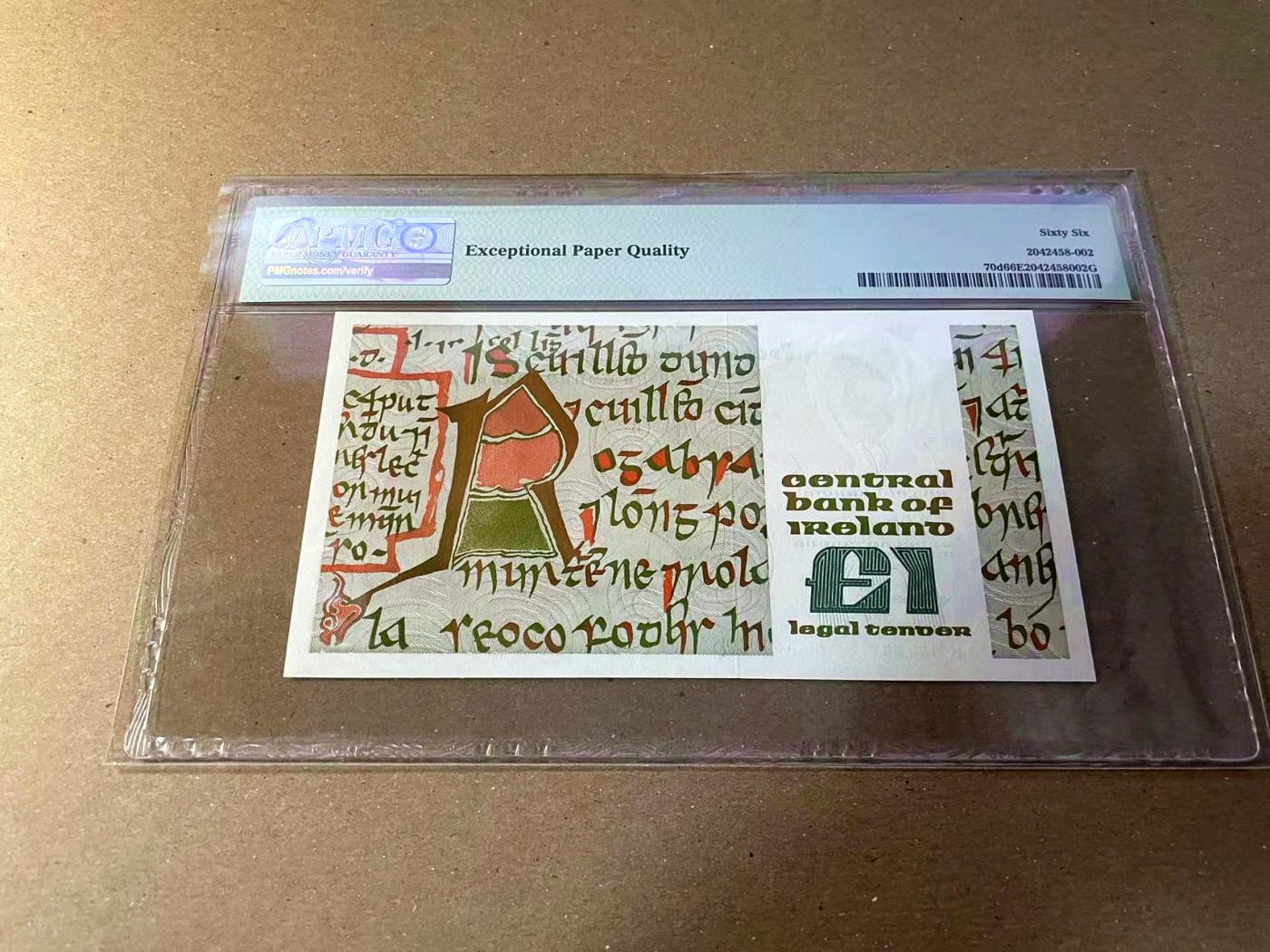 【Blue Auction】✨世界纸币精拍第440期【精】 爱尔兰 1988-89年1镑 PMG66EPQ 