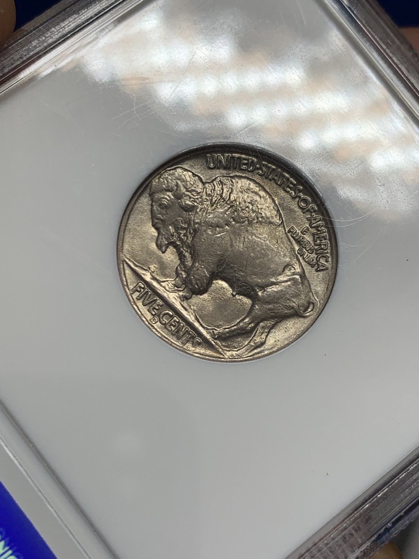 《竞宝斋》第243场-周日，周一 新年开场 (全场包邮) NGC MS65 美国印第安人牦牛 1938年 5美分镍币 美系必藏品种