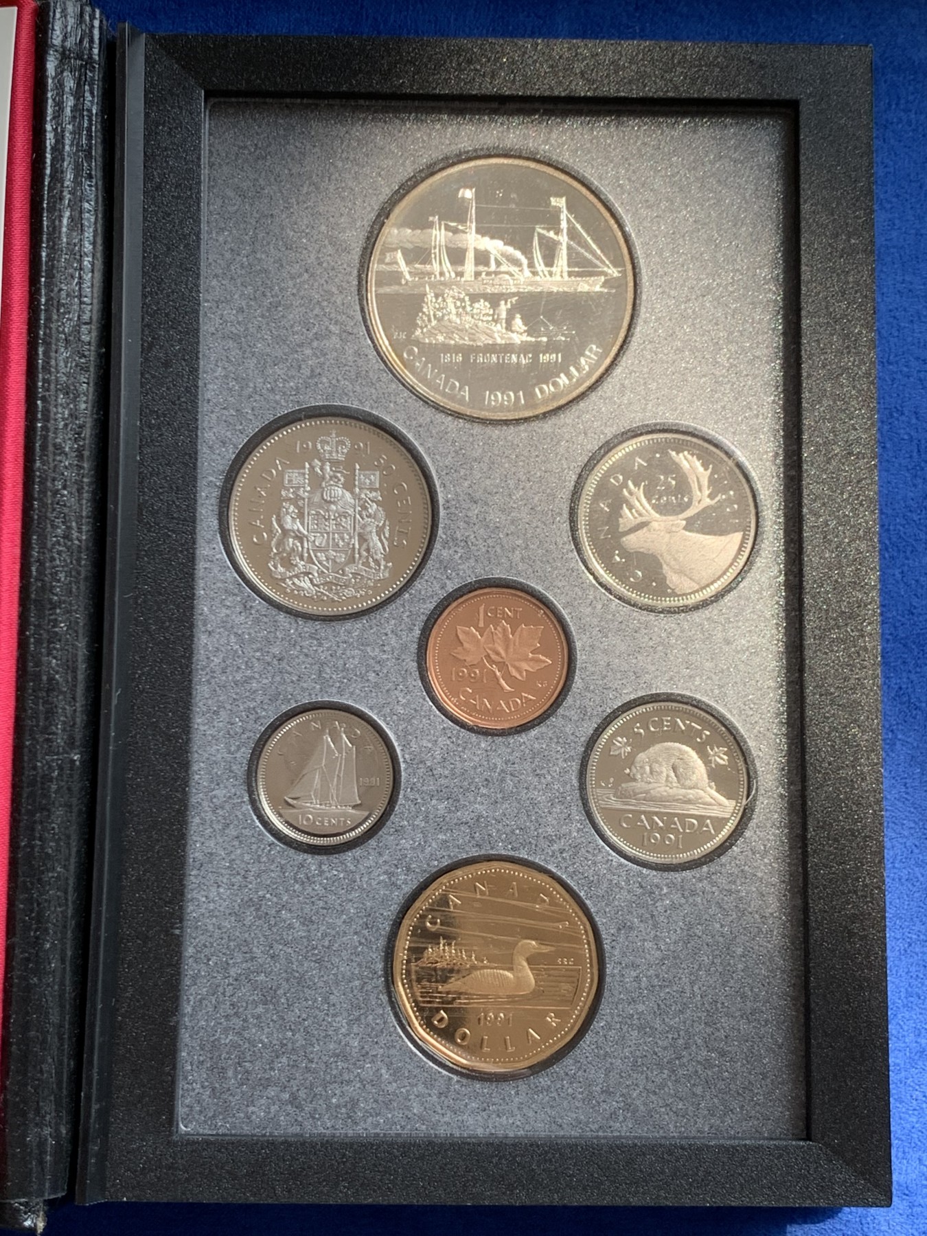 《竞宝斋》第243场-周日，周一 新年开场 (全场包邮) 加拿大1991年精致套币 含大银币一枚