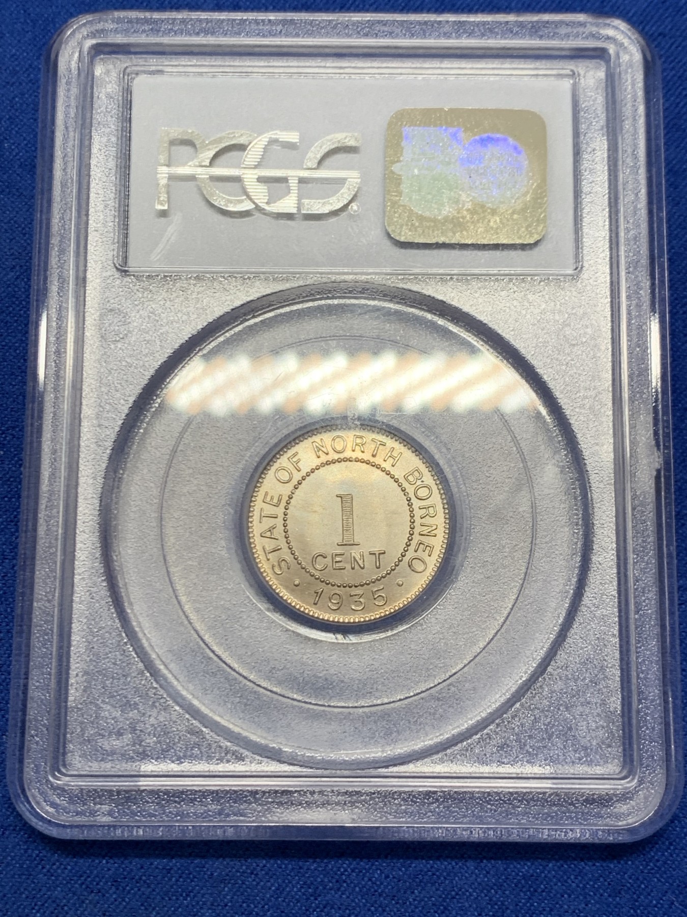 《竞宝斋》第243场-周日，周一 新年开场 (全场包邮) PCGS MS66 1935H 英属北婆罗洲1分 无比丝滑 极品分数 老白盒保存的十分完好