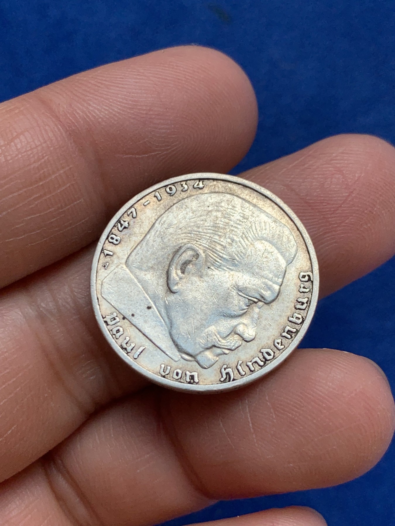 《竞宝斋》第243场-周日，周一 新年开场 (全场包邮) 德国1939年兴登堡2马克银币