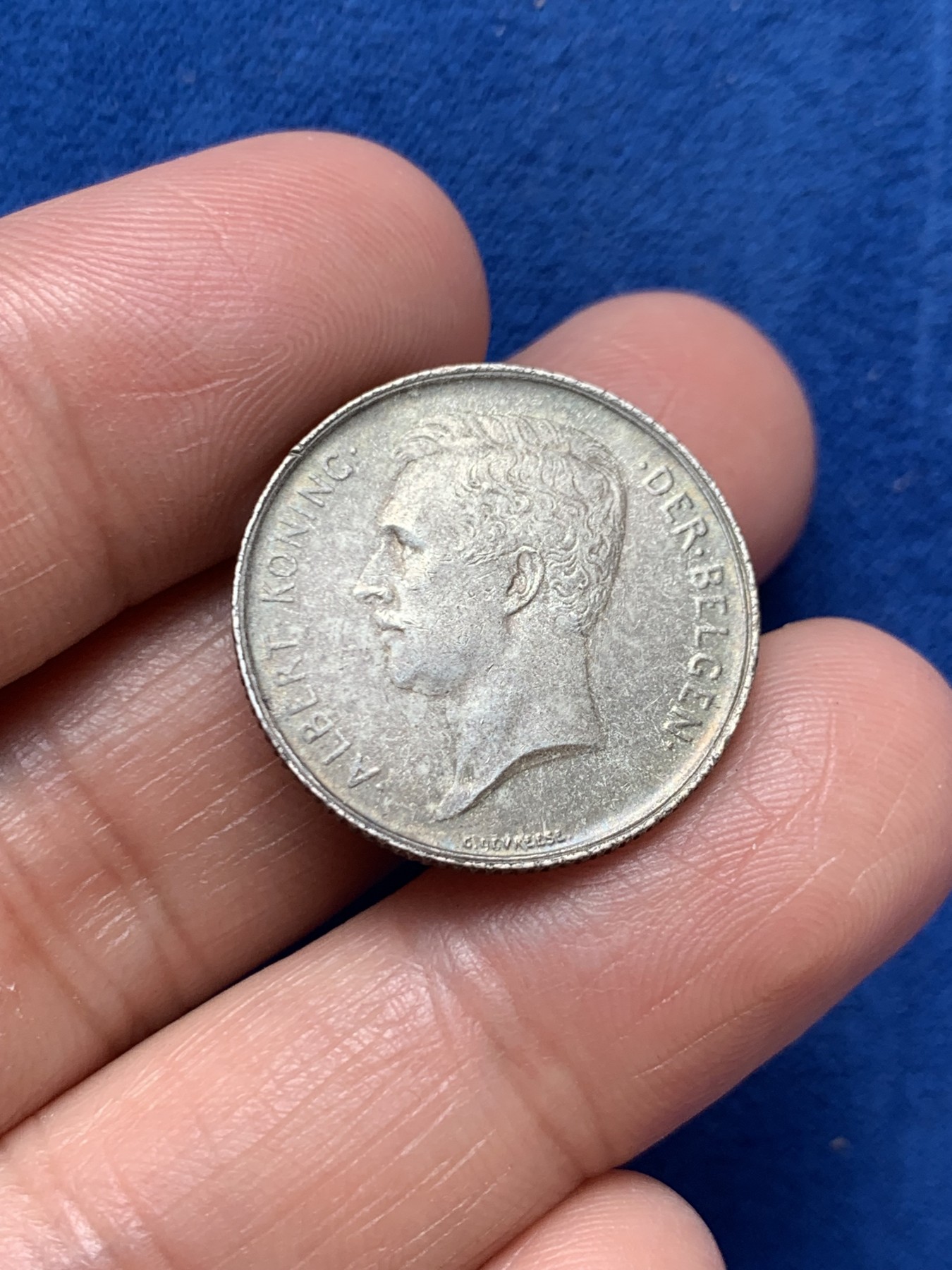 《竞宝斋》第243场-周日，周一 新年开场 (全场包邮) 少见比利时1913年1法郎银币 包浆五彩 比通货好很多