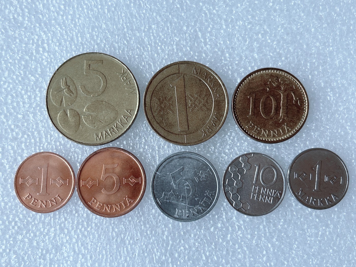 第一海外回流一元起拍收藏 散币专场 第68期 芬兰硬币 8枚 无重复