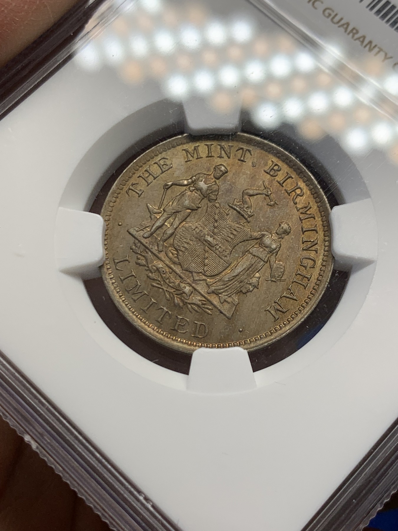 《竞宝斋》第243场-周日，周一 新年开场 (全场包邮) NGC MS63 英国伯明翰造币厂广告币 前身是喜敦厂 其与中国近代机制币的关系可谓是密不可分