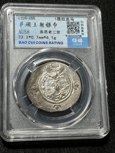 银币评级专场&全场保真包代 - 萨珊王朝银币一图一物、保真包代