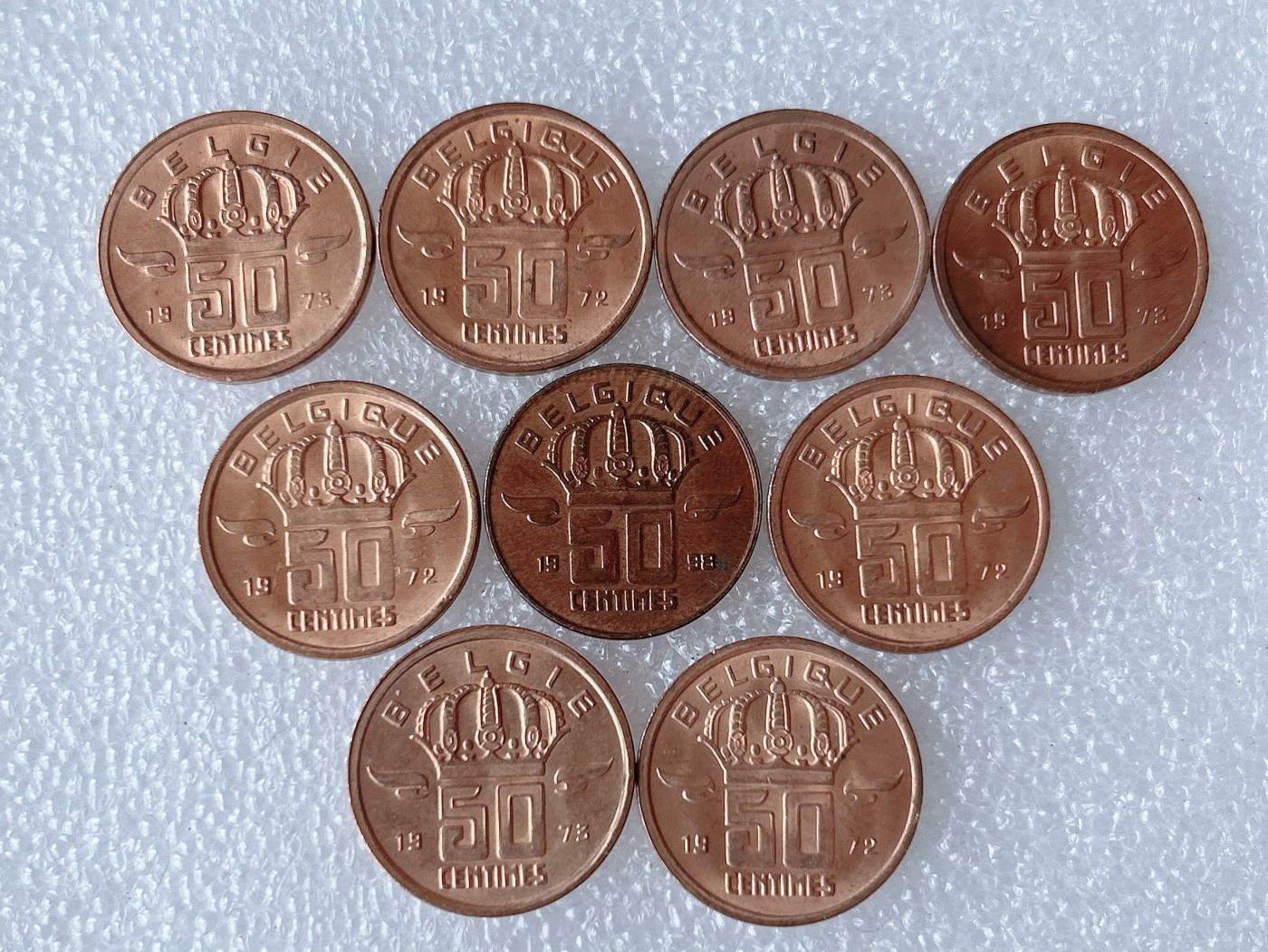 第一海外回流一元起拍收藏 散币专场 第68期 比利时50分铜币 10枚