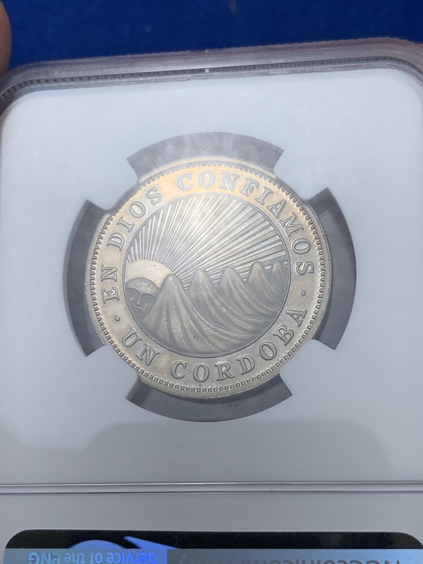 《竞宝斋》第243场-周日，周一 新年开场 (全场包邮) NGC PF66UC 尼加拉瓜1972年1科尔多巴 精制套币最大的面值 经典太阳脸 精美收藏级高分一步到位