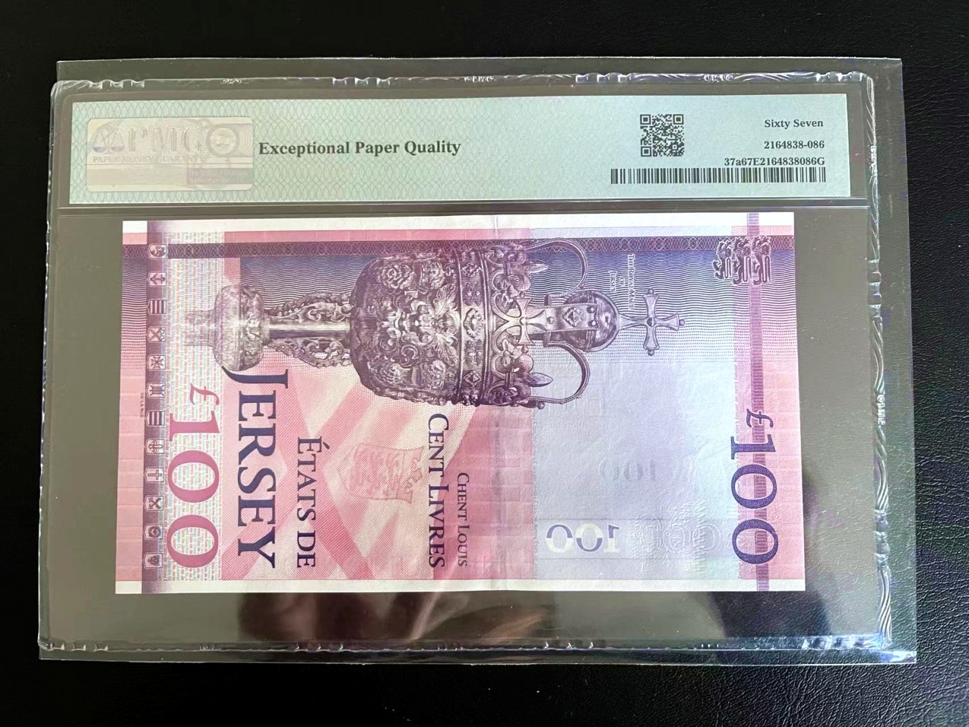 【Blue Auction】✨世界纸币精拍第440期【精】 【无47】泽西 2012年100镑 女王登基60周年纪念钞 PMG67EPQ 