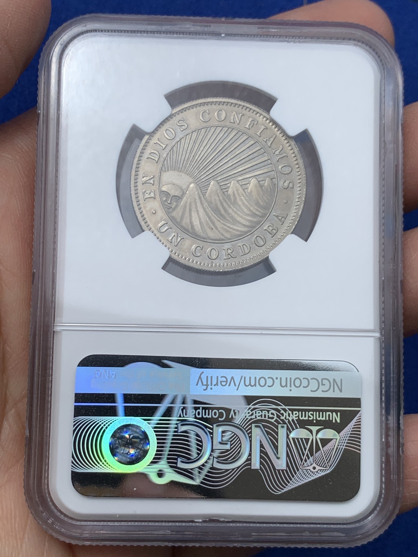 《竞宝斋》第243场-周日，周一 新年开场 (全场包邮) NGC PF66UC 尼加拉瓜1972年1科尔多巴 精制套币最大的面值 经典太阳脸 精美收藏级高分一步到位