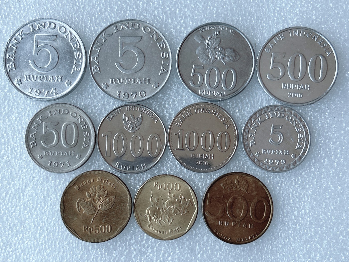 第一海外回流一元起拍收藏 散币专场 第68期 印度尼西亚硬币 11枚 无重复