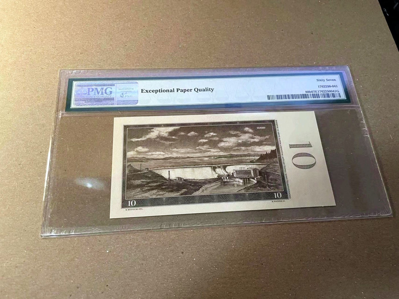 【Blue Auction】✨世界纸币精拍第440期【精】 捷斯 1960年10克朗 PMG67EPQ 高分