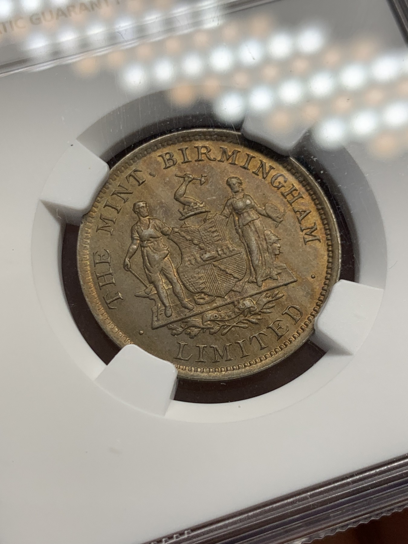 《竞宝斋》第243场-周日，周一 新年开场 (全场包邮) NGC MS63 英国伯明翰造币厂广告币 前身是喜敦厂 其与中国近代机制币的关系可谓是密不可分