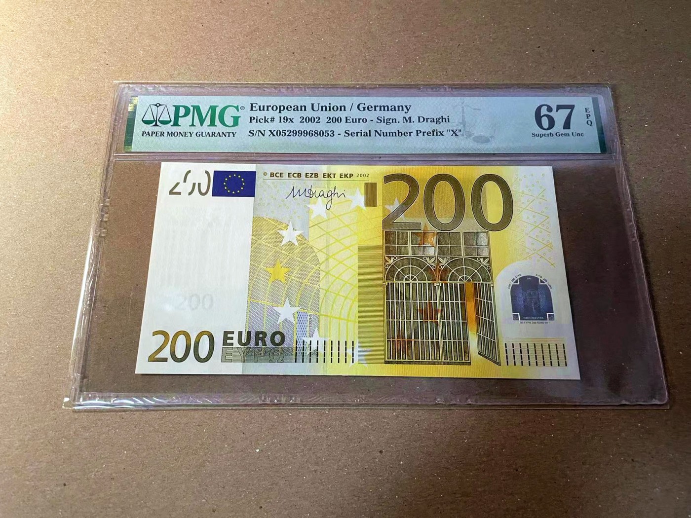 【Blue Auction】✨世界纸币精拍第440期【精】 【无47】欧盟 2002年200欧元 PMG67EPQ 高分
